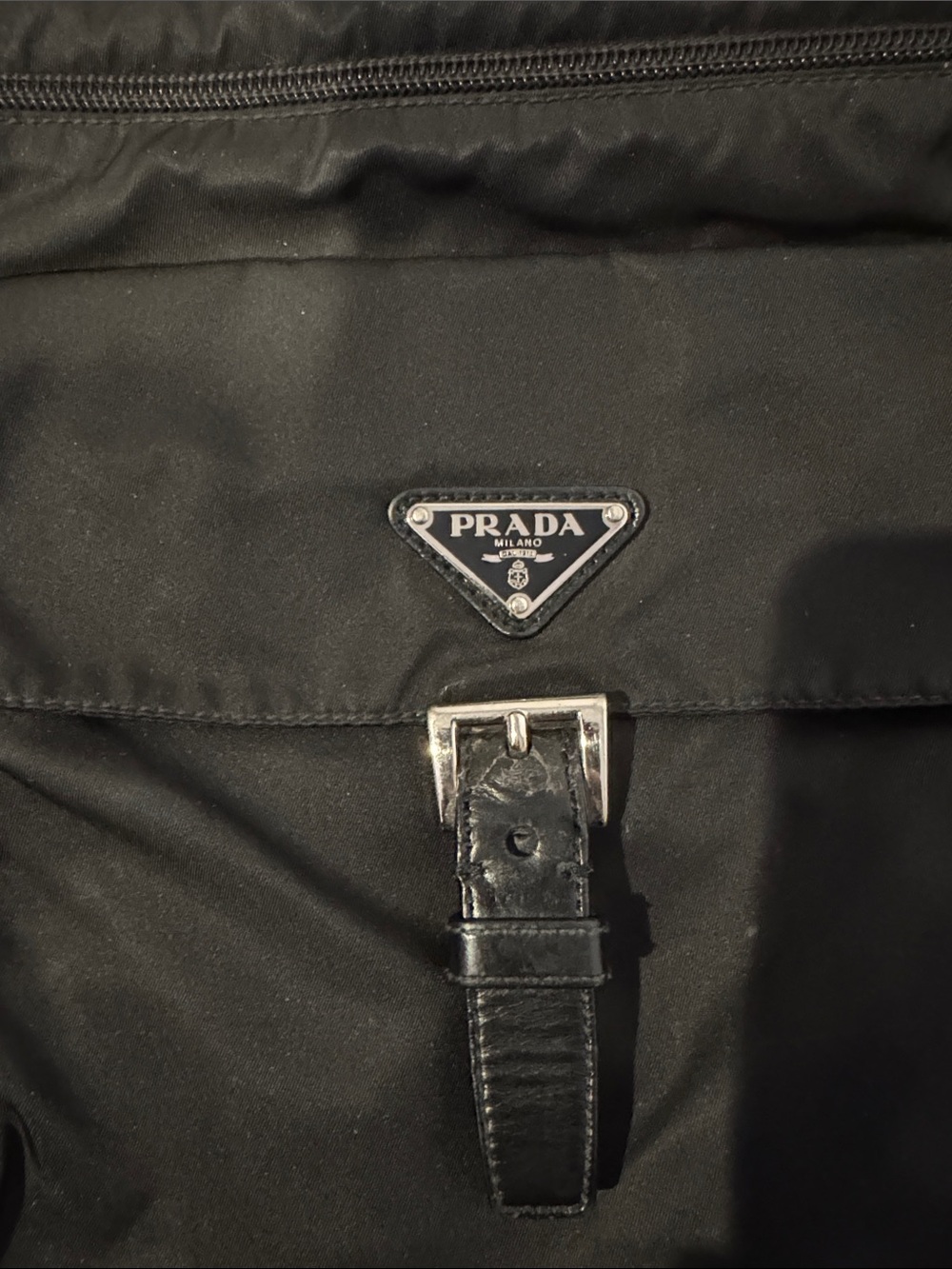 Prada Black Nylon Messenger Bag with Adjustable Strap - Picture 2 of 5